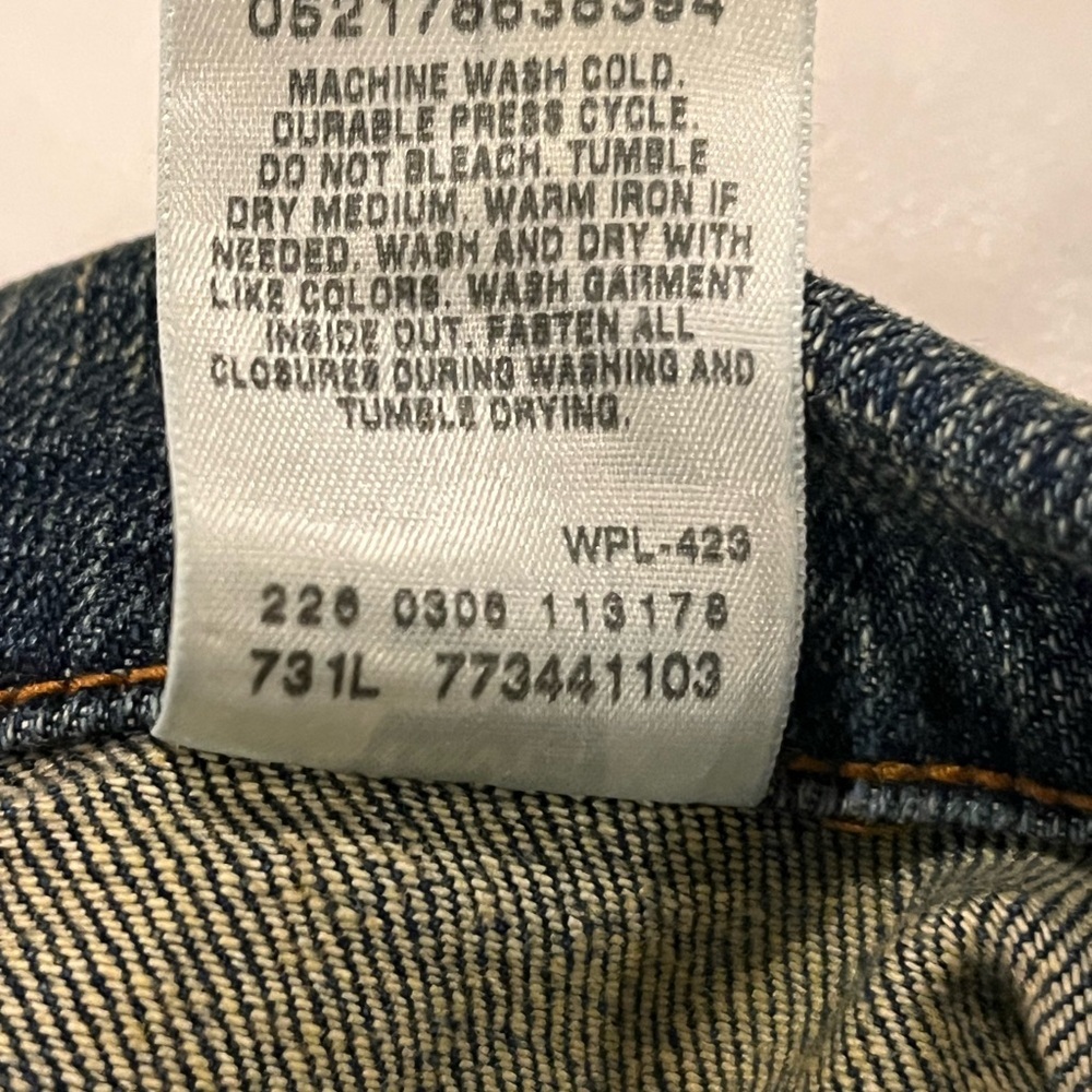 Levi's Y2K Fitted Denim Blazer size L - Picture 6 of 9